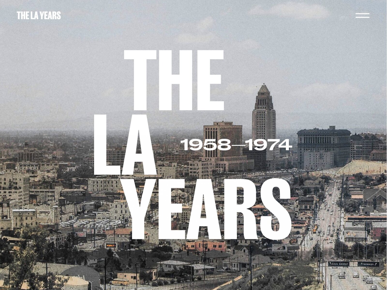 LA Years branding and website designed by Hampton Lab