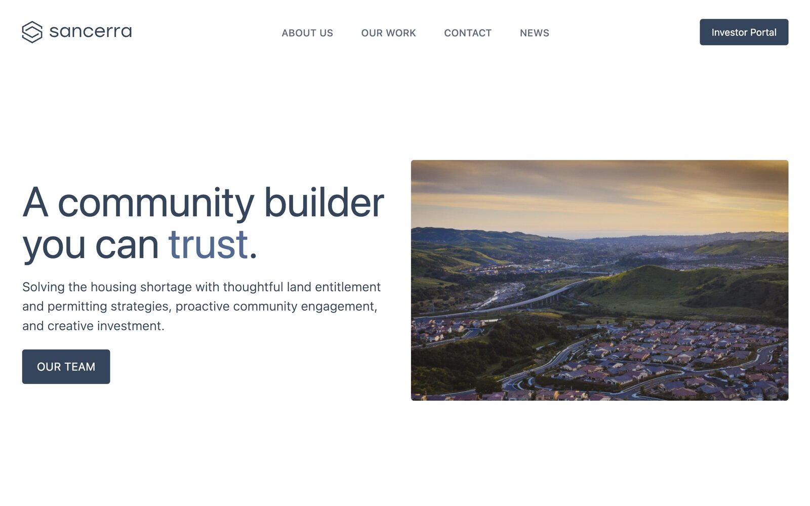Sancerra branding and website designed by Hampton Lab